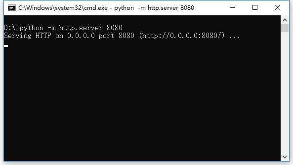 搭建第一个python web服务器