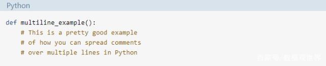 python注释详解【单行】【多行】