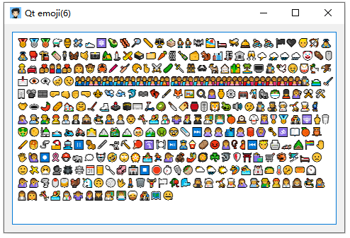 Qt支持的emoji表情