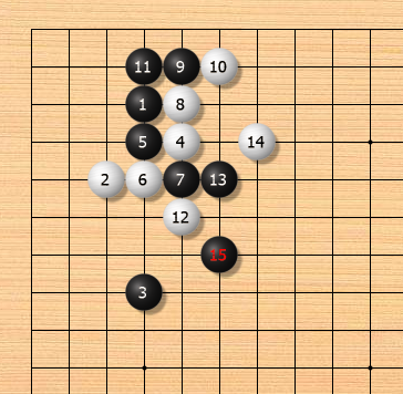 【围棋AI定式】小目小飞挂二间高夹-飞罩